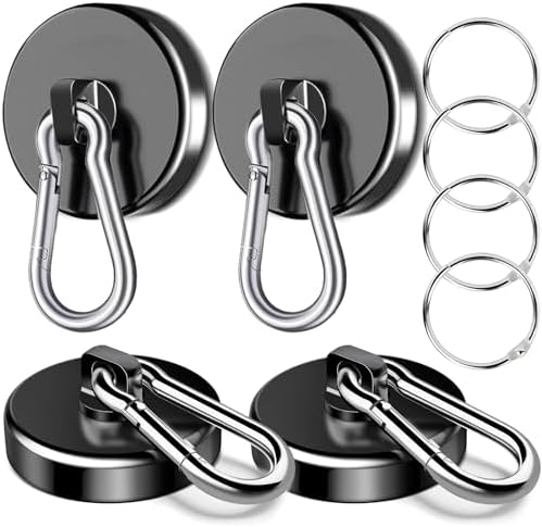 Strong Durable150LBS Magnetic Hooks Set Heavy-duty Magnetic Wall Hangers for Home