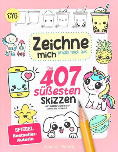 Zeichne mich & male mich aus: Die 407 süßesten Skizzen der Kunst-Influencerin Amanda Piniecka