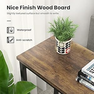 Ecoprsio Small Console Table Sofa Table with Mesh Shelves 2 Tier Entryway Table Foyer Table for Entryway Front Hall Hallway Sofa Couch Living Room Bar Kitchen 32 Inch Rustic Brown