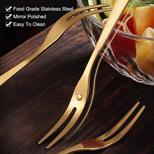 12-Piece Stainless Steel Forks Portable Luxury