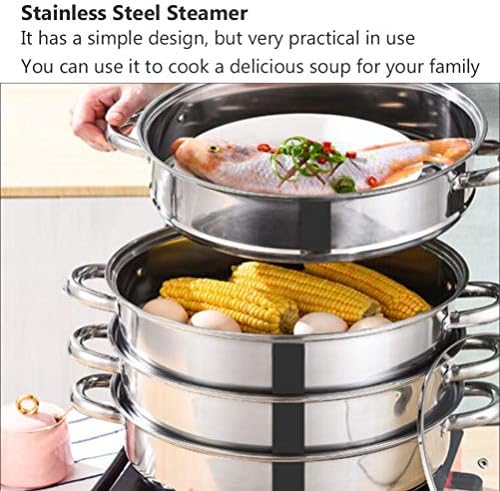 Cabilock 4-Layer Stainless Steel Steamer Pot