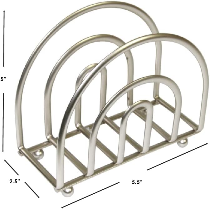 Stylish Napkin Holder with Satin Nickel Design