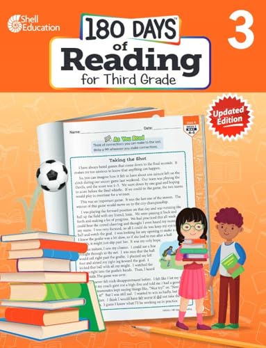 180 Days of Reading for Third Grade, 2nd Edition - Daily Reading Workbook for Classroom and Home, Reading Comprehension and Phonics Practice, School ... Challenging Concepts (180 Days of Practice)
