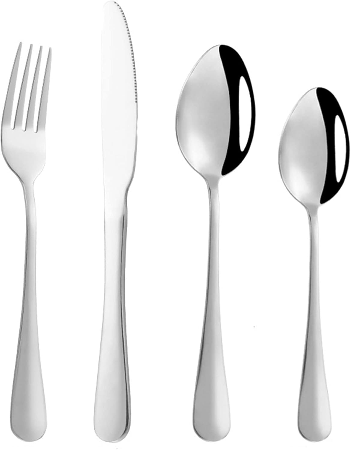 Stainless Steel Flatware Set with Name Engraving