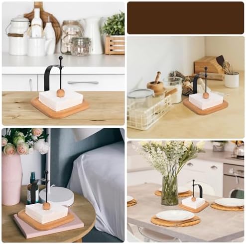 Beechwood Napkin Holder Elegant Wood Square for Table Dispenser