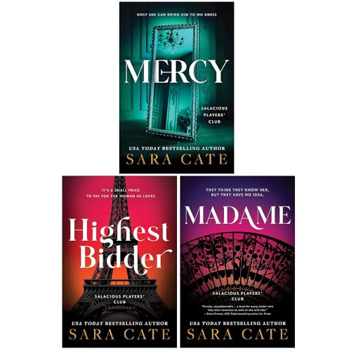 Salacious Players Club Series Book 4-6 Books Collection Set By Sara Cate (Mercy, Highest Bidder & Madame)