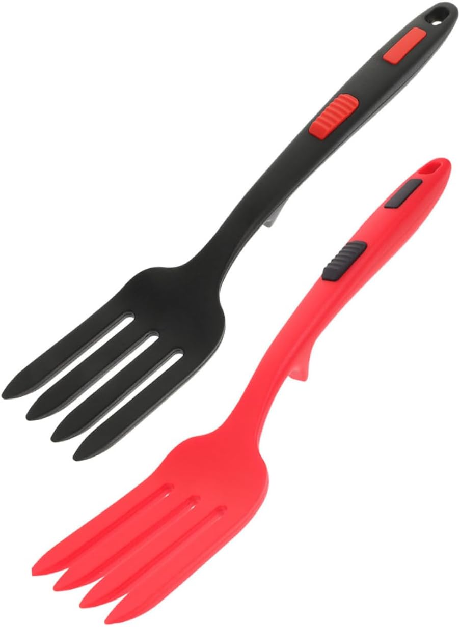 LIFKOME 2Pcs Portable Ergonomic Dinner Forks
