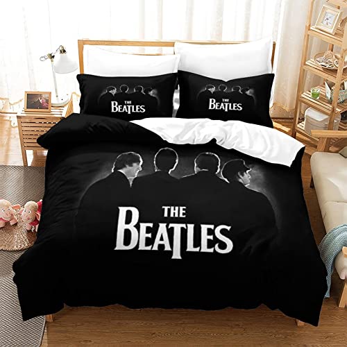 The Beatles Parure De Lit pour Garçon – Motif Rock ‘n’ Roll – Housse De Couette pour Enfant Et Garçon – Housse De Couette De avec Taie d’oreiller De Double(200x200cm) - Les Beatles, Paul McCartney, John Lennon, RIngo Starr, George Harrison The Beatles Parure De Lit pour Garçon - Motif Rock 'n' Roll - Housse De Couette pour Enfant Et Garçon - Housse De Couette De avec Taie d'oreiller De Double(200x200cm)