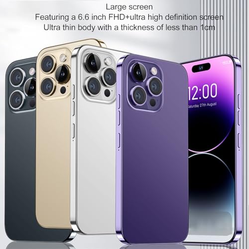 Cuifati I15 Pro Max Smartphone für Android 13, 6,6 Zoll HD-Großbildschirm, 6 GB RAM, 128 GB ROM, 8 MP 24 MP Dual-Kamera, Dual Card Dual Standby Ultra Slim 4G Entsperrtes Mobiltelefon – Bild 4