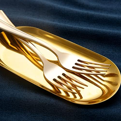Convivial Gold Plastic Silverware Set