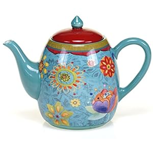   Certified-International-Tea-Pot-Ceramic-Blue-Tunisian-Sunset-Collection-40-Ounces