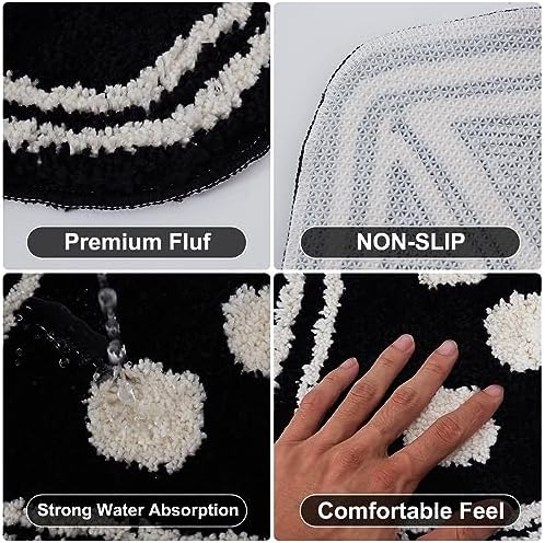 Meudid Dice Rug 31x23 Non-Slip Plush Floor Mat