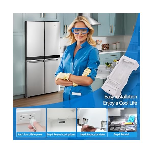   W11455232-Refrigerator-Ice-Maker-Compatible-with-Whirlpool-WRQA59CNKZ-Kitchen-Aid-KRQC506MPS00-Replace-W11397137-W11397055-4962306-AP6990738-PS16220914-EAP16220914