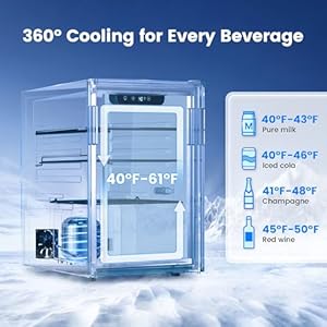 2.6 Cu.Ft Beverage Refrigerator Cooler - 95 Can Mini Fridge Glass Door for Soda Beer Wine, Small Refrigerator for Bedroom Office Home Bar, 3 Adjustable Shelves, Black 26 CuFt Beverage Refrigerator Cooler 95 Can Mini Fridge Glass Door for Soda Beer Wine Small Refrigerator for Bedroom Office Home Bar 3 Adjustable Shelves Black