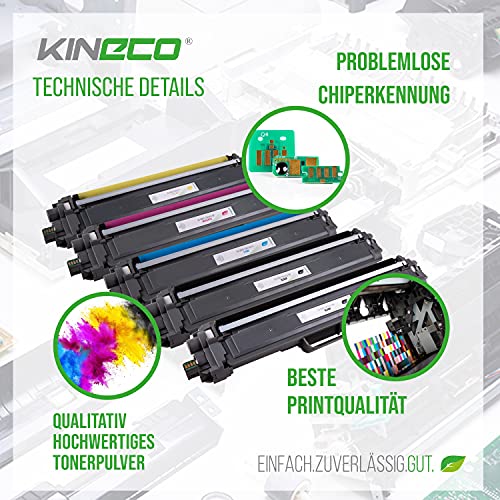 Kineco TN243CMYK Toner kompatibel für Brother Drucker MFC-L3750CDW HL-L3210CW DCP-L3550CDW HL-L3230CDW MFC-L3770CDW MFCL3750CDW TN-243 TN243 (5er Set) – Bild 5