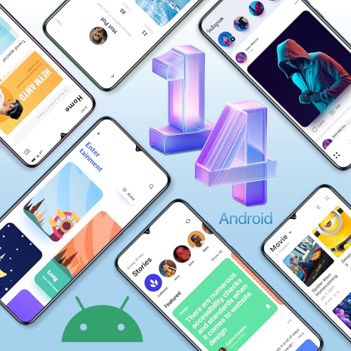 OUKITEL C53 Android 14 Smartphone Ohne Vertrag - 8GB+64GB/1TB erweiterbar Handy Ohne Vertrag, Octa Core 6,6" HD+ Smartphone, 13MP+5MP Kamera 4300mAh, 4G Dual SIM Simlockfreie Handys, Gesicht/GPS, Blau – Bild 4