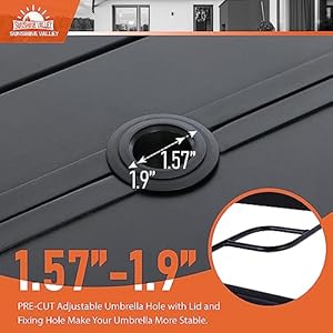 7 Piece Patio Dining Sets for 6 Patio Table and Chair Set with 60 Slatted Metal Patio Table 6 Wicker Patio Chairs with 28 Thick Cushion Outdoor Dining Sets for Backyard