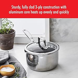 Zwilling spirit energy sauce pan 2 qt newer version stainless steel  urban country home decor