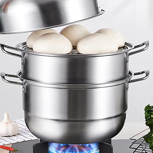 Oreilet Stainless Steel Steamer Pot Multipurpose Kitchen Tool with Handle and Lid