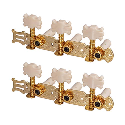 QAOHE Accordeur de cordes 1 paire de chevilles de réglage de guitare en or chevilles de réglage de corde de guitare classique mécaniques têtes de machine - Les Beatles, Paul McCartney, John Lennon, RIngo Starr, George Harrison QAOHE Accordeur de cordes 1 paire de chevilles de réglage de guitare en or chevilles de réglage de corde de guitare classique mécaniques têtes de machine