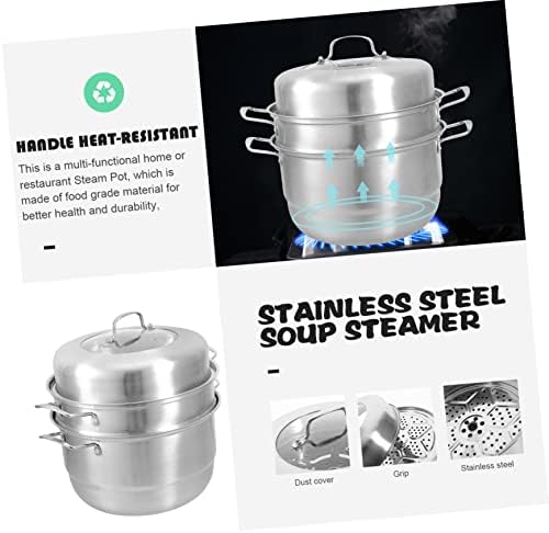 JSINEE Stainless Steel Steamer Pot Set