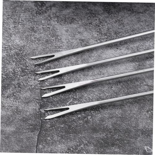 Stainless Steel Cheese Fondue Forks 8pcs - Perfect for Picnics Camping