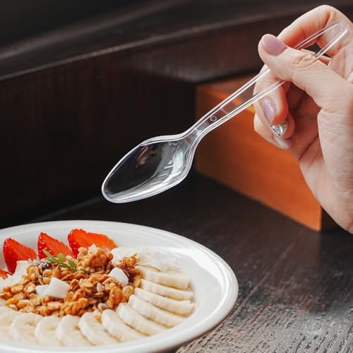 200-Count Heavy Weight Plastic Forks Spoons Set