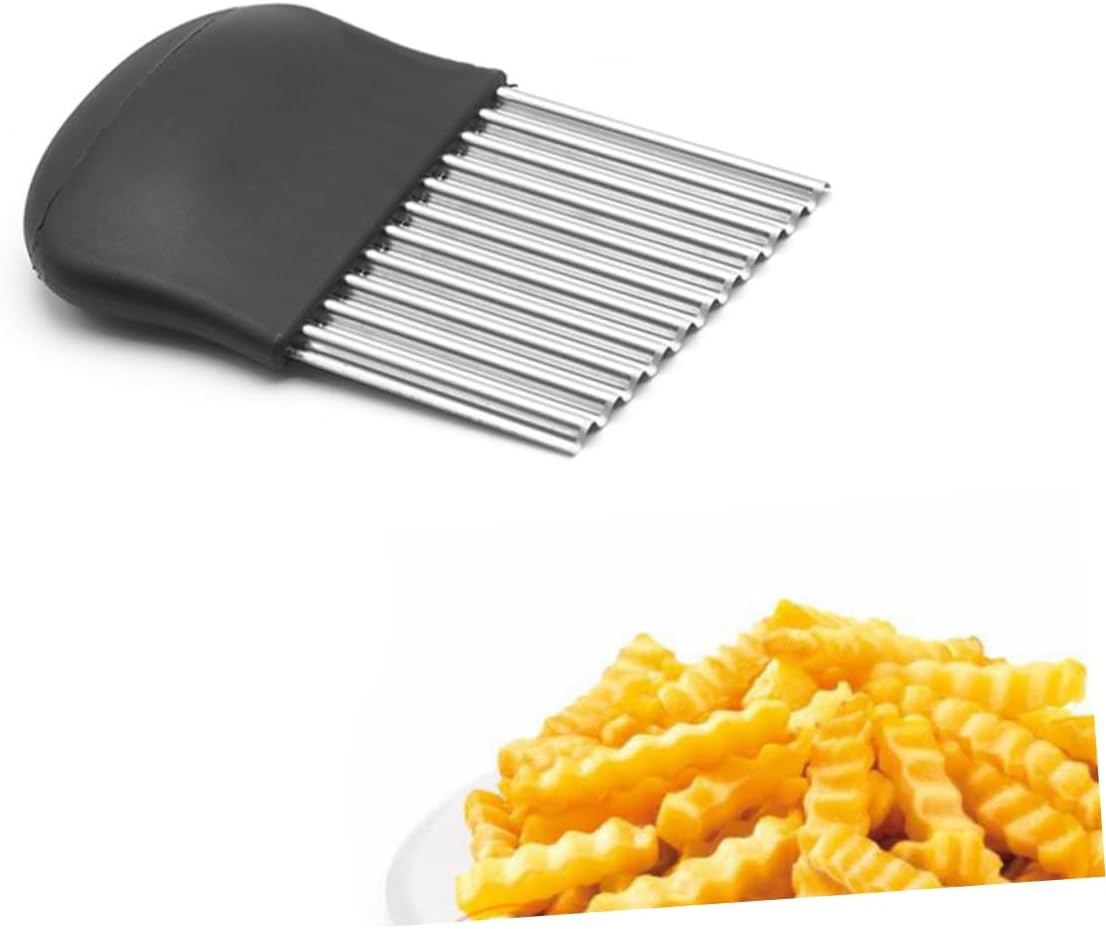 Stainless Steel Wave Potato Slicer for Easy Fun Cooking