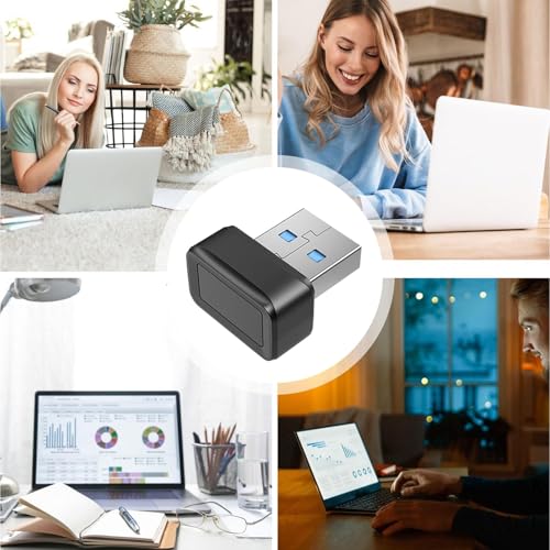 Snsengg Fingerprint Key Reader Dongle | Fingerprint Security Key | Fast Matching Fingerprint Reader | Biometric Security Laptop | Accessibility and Security Across A Wide Range of Devices. – Bild 8