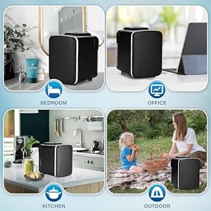Healsmart4l6canminiportablecoolerwarmerrefrigerator100freonfreeecofriendlycompactfridgeforskincareofficeblack Urban Country Home Decor Healsmart 4l6 can mini portable cooler warmer refrigerator 100 freon free eco friendly compact fridge for skincare office black urban country home decor