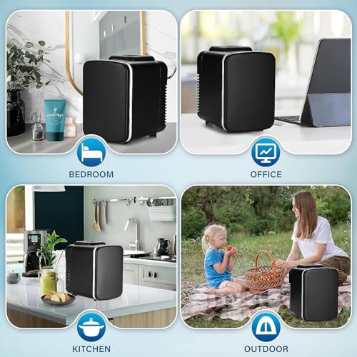 Healsmart4l6canminiportablecoolerwarmerrefrigerator100freonfreeecofriendlycompactfridgeforskincareofficeblack Urban Country Home Decor Healsmart 4l6 can mini portable cooler warmer refrigerator 100 freon free eco friendly compact fridge for skincare office black urban country home decor