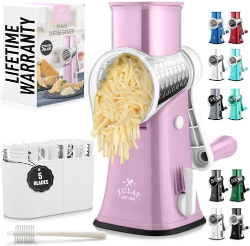 Zulay Kitchen Grater Easy to Use Stainless Steel for Busy Home Chefs