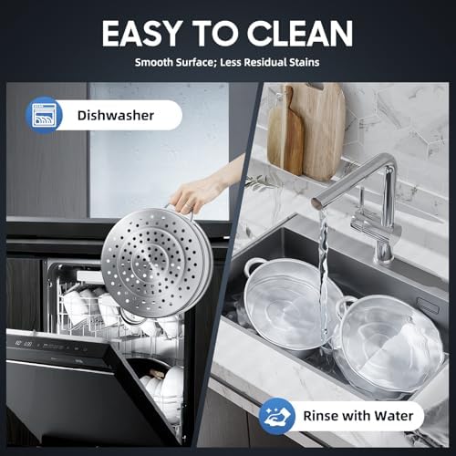 Stainless Steel Steam Pot with Glass Lid for Home Cooks