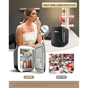   Mini-Fridge-Upgrade-Small-Fridge-Rapid-Cooling-4-Liter6-Cans-Skincare-Fridge-Cooler-and-Warmer-Refrigerators-for-Bedroom-Cosmetics-Office-and-Car-Black