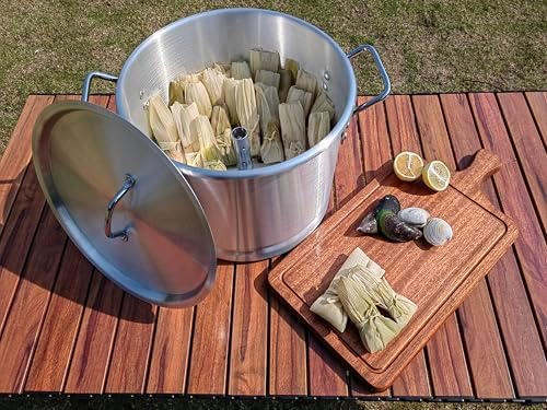 ARC 12 Quart Aluminum Tamale Steamer Pot Silver