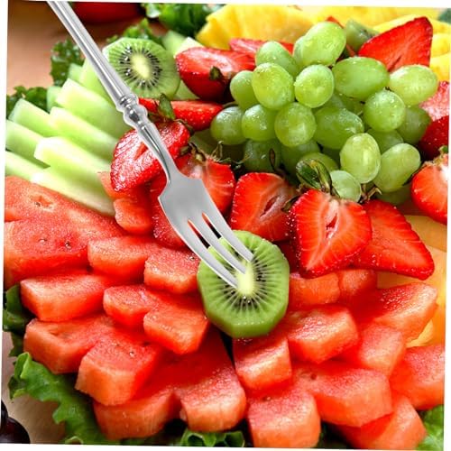 KICHOUSE 304 Stainless Steel Fork Spoon Set for Family Dinners