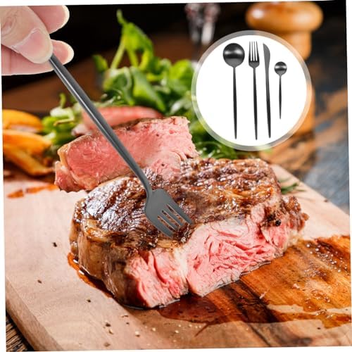 Stainless Steel Fork Spoon and Knife Set 304 Material Diamond-Shard Resistant