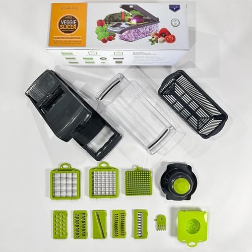 10 in 1 Vegetable Chopper with Stainless Steel Blades