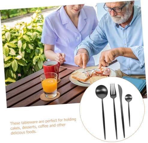 Stainless Steel Fork Spoon and Knife Set 304 Material Diamond-Shard Resistant