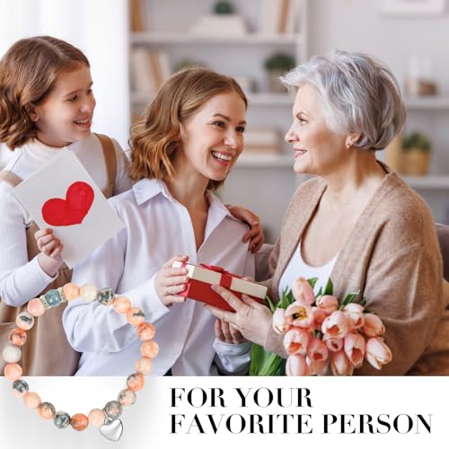 VICKHU Mothers Day Gifts From Daughter Son Crystal Moonstone Bracelet for women Birthday Thanksgiving Day Christmas Valentine's Day Gifts for mom auntin grandma mommy - Image 6