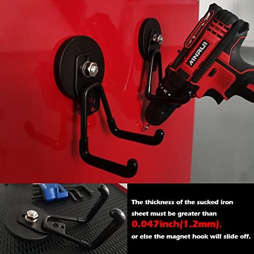 ULIBERMAGNET Strong Garage Magnetic Hooks 2-Pack