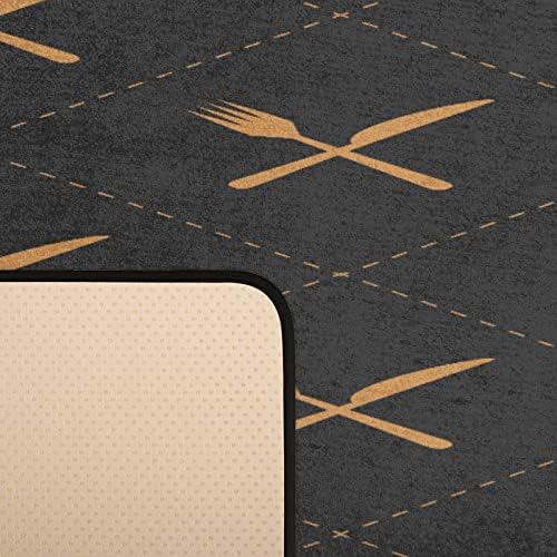 Tropical Life Gold Knife and Fork Non-Slip Mat