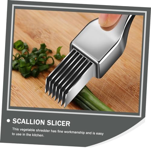2-Piece stainless steel scallion cutters