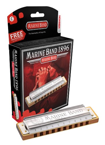 Hohner 1896bx-e Marine Band, accordé en mi majeur - Les Beatles, Paul McCartney, John Lennon, RIngo Starr, George Harrison Hohner 1896bx-e Marine Band, accordé en mi majeur