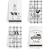   pinata-Farm-Animal-Kitchen-Towels-Farmhouse-Rooster-Cow-Dish-Cloths-Sets-of-4-Housewarming-Gifts-for-New-Home-Kitchen-Dish-Towels-for-Drying-Dishes-Tea-Towels-Hand-Towels-for-Kitchen