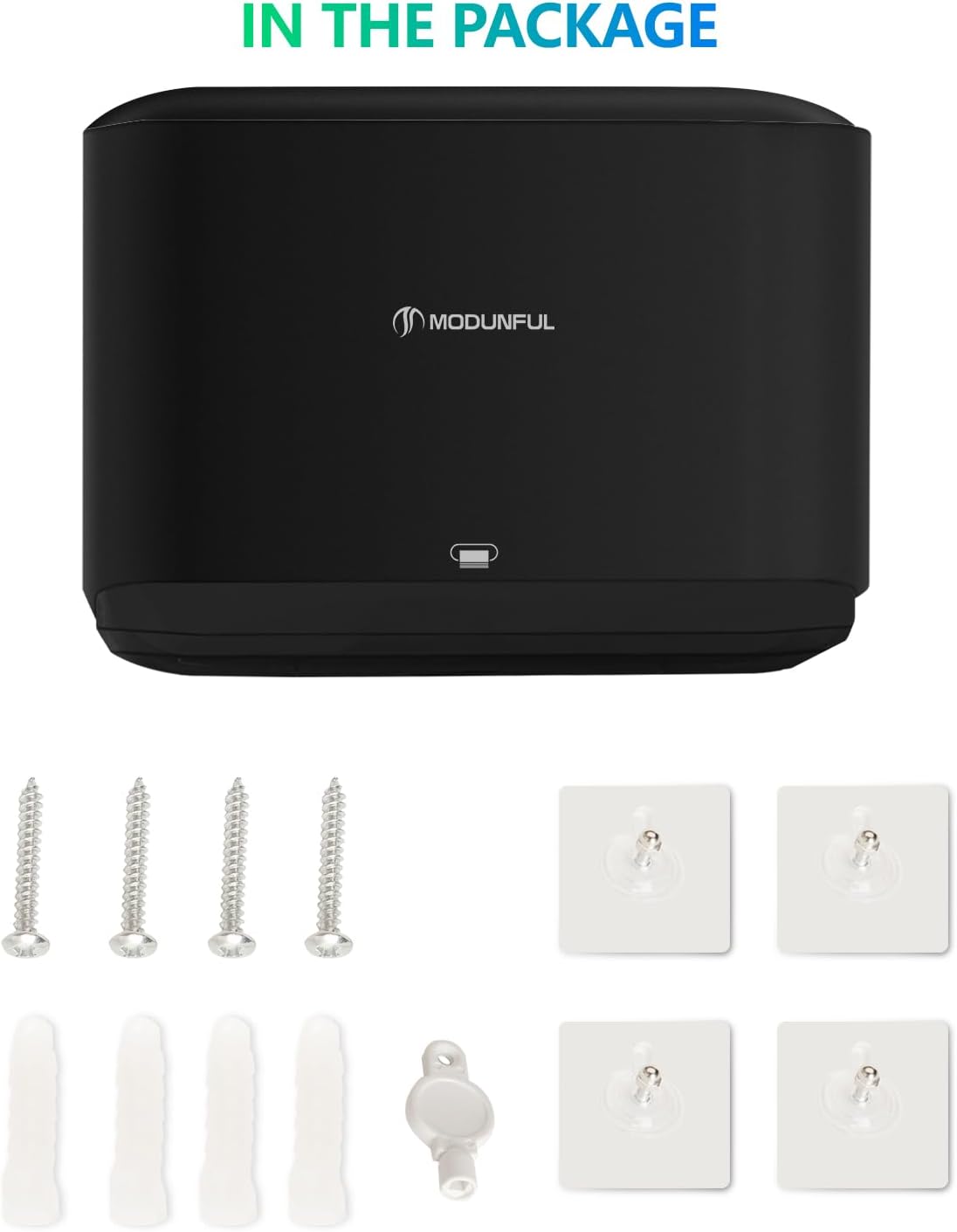 Sturdy Long-Lasting Trifold Dispenser Black