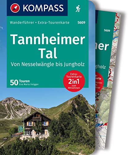 KOMPASS Wanderführer Tannheimer Tal von Nesselwängle bis Jungholz, 50 Touren mit Extra-Tourenkarte: GPS-Daten zum Download