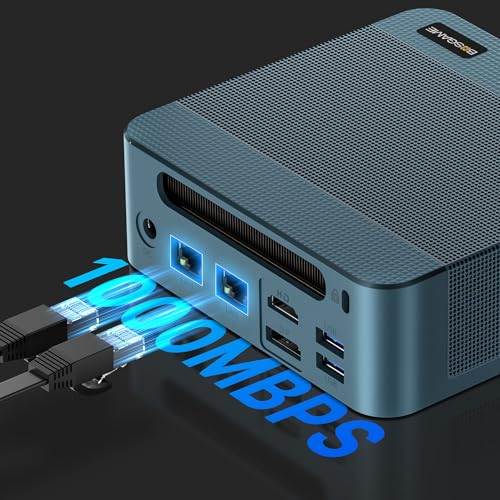 BOSGAME P2 Lite Mini PC Windows 11 Pro, 12. Gen Intel i5-12600H (12K/20T, bis zu 4,5GHz), 16GB DDR4 512GB PCIe SSD Mini-Computer mit HDMI + DP + TypeC Unterstützung Wi-Fi6E BT5.2, RJ45 Dual LAN – Bild 7