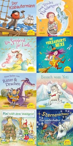 Pixi-8er-Set 255: Nixe, Drache, Flaschengeist (8x1 Exemplar) (255): Der Klabautermann; Oma Trudes Flaschengeist; Ein Seepferd für Liala; Die ... Sternenschweif: Ein zauberhafter Ausritt