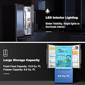 Galanzglr18fs5s16frenchdoorrefrigeratorwithinstalledicemakerandbottomfreezeradjustableelectricalthermostatcontrolfrostfreeenergystarcertifiedstainlesssteel18cuft Urban Country Home Decor Galanz glr18fs5s16 french door refrigerator with installed ice maker and bottom freezer adjustable electrical thermostat control frost free energy star certified stainless steel 18 cu ft urban country home decor